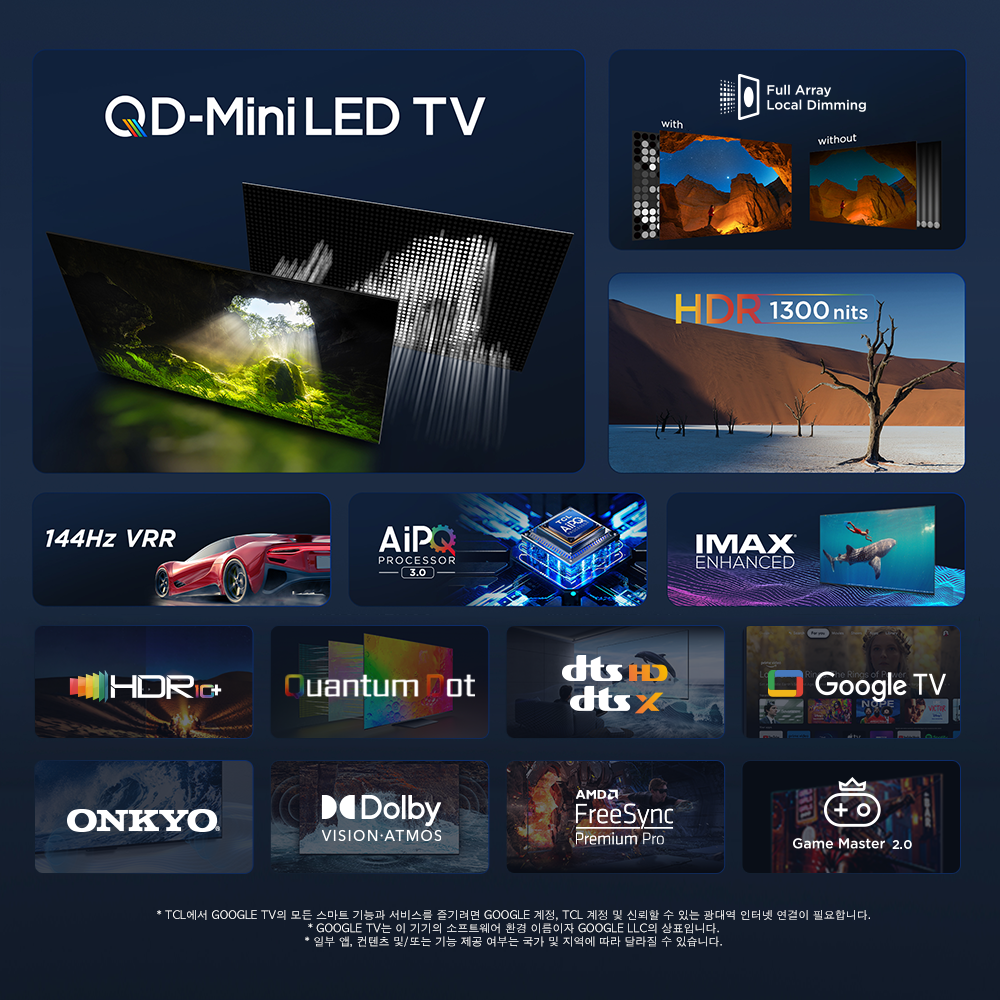 TCL 4K UHD QD Mini LED Android 12 TV