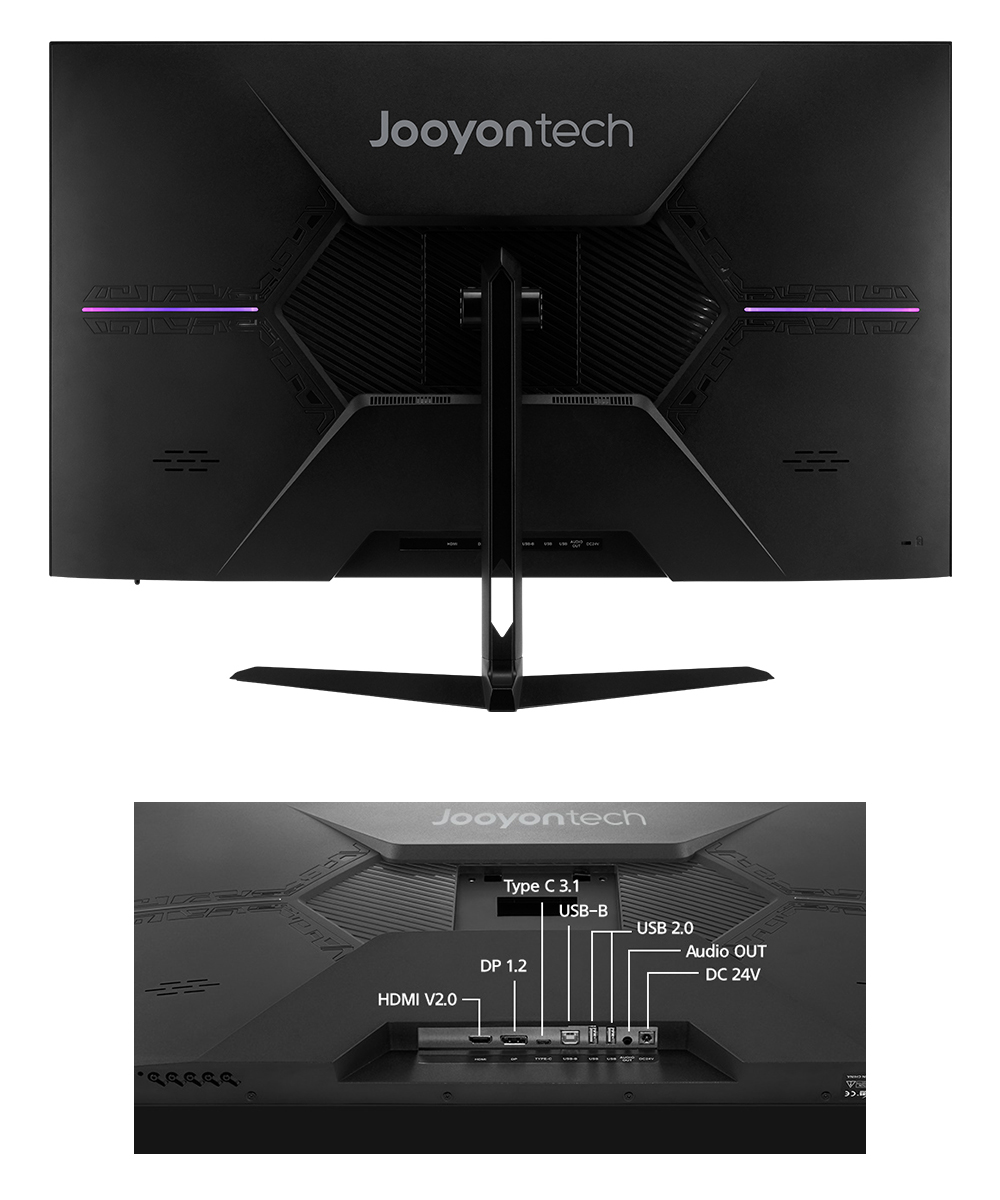 Juyeon Tech 4K UHD USB C laptop video output monitor + remote control