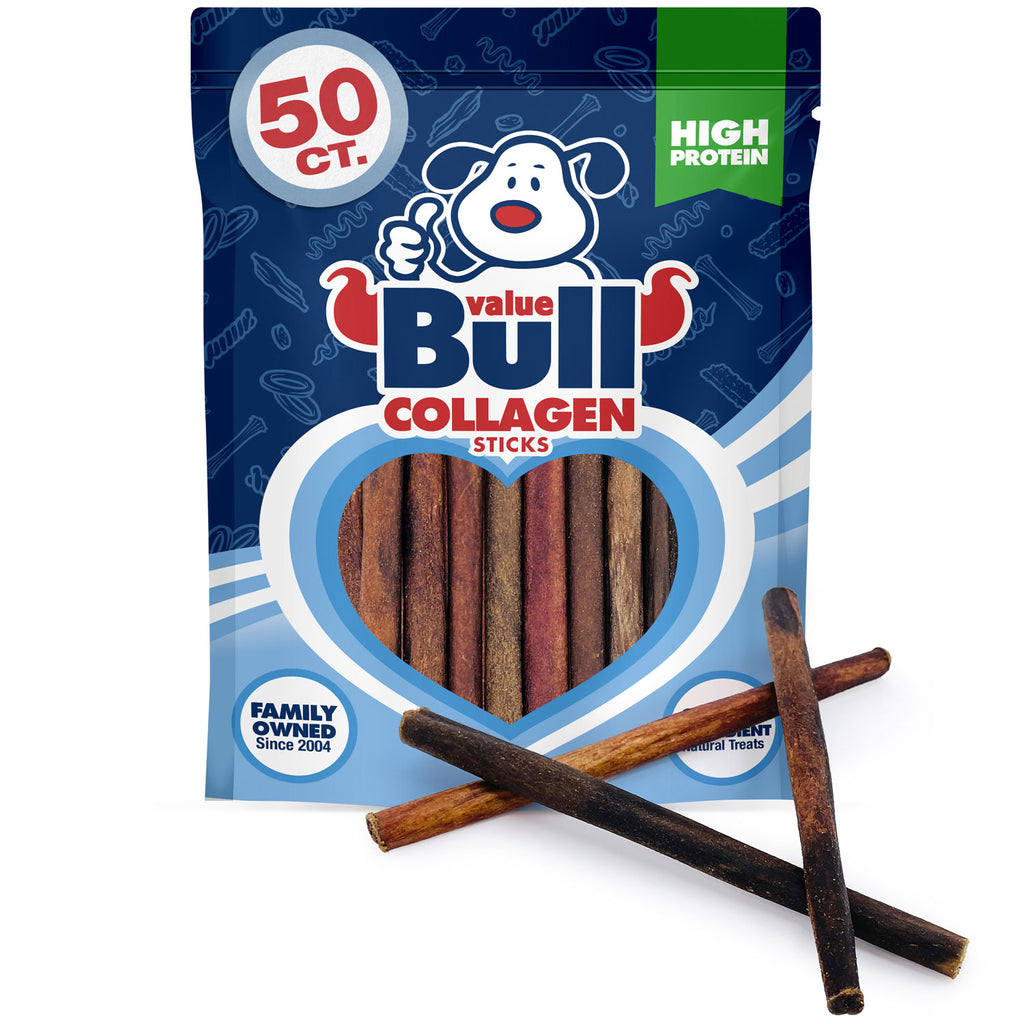 USA Collagen Sticks, Premium Beef Small Dog Chews, 6